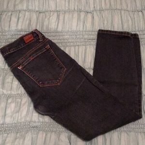 Dark wash skinny jeans